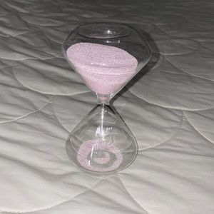Pink Hourglass decor piece